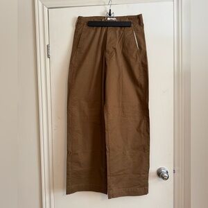 Wide Leg Brown Trousers